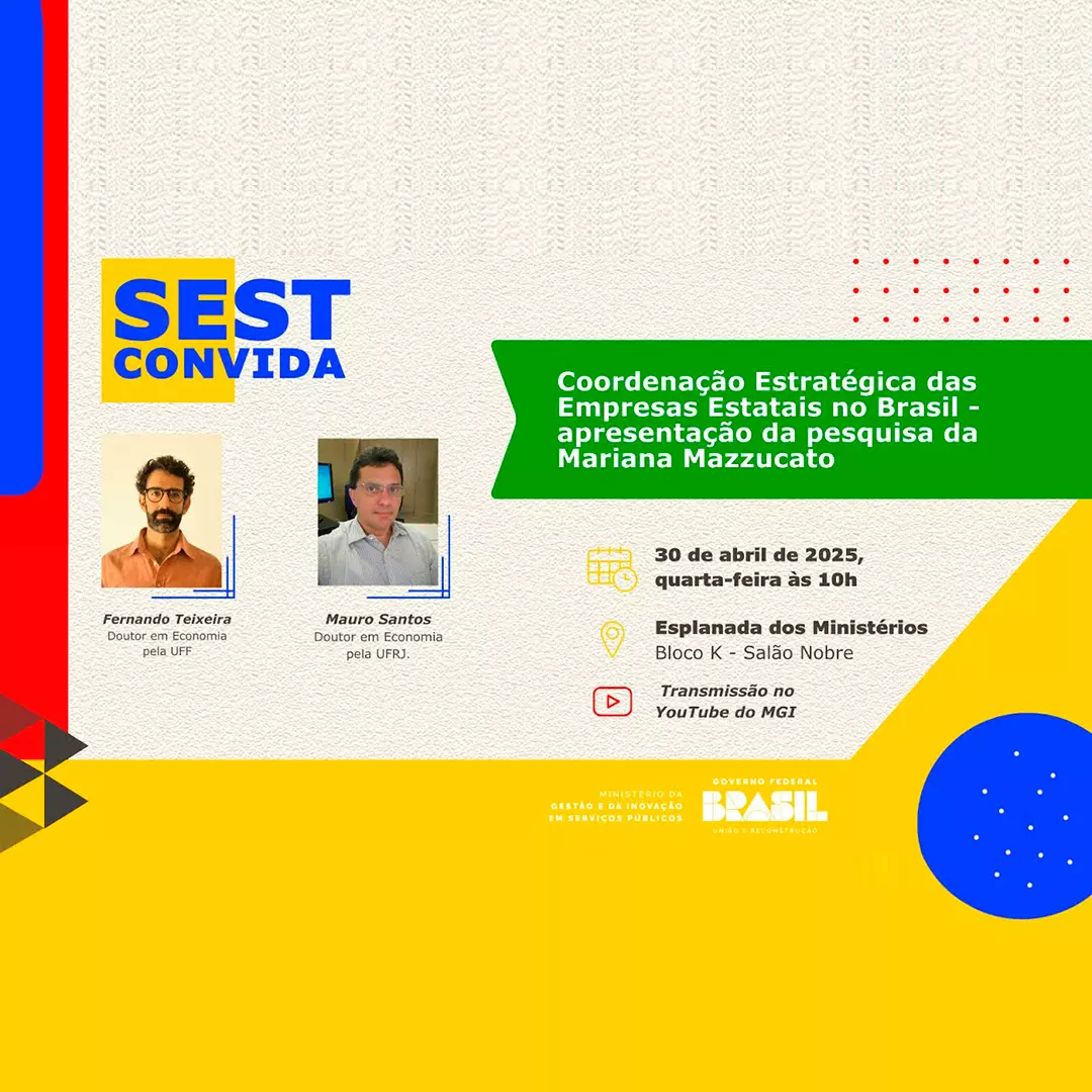 SEST Convida: Coordenação Estratégica das Empresas Estatais no Brasil - pesquisa Mariana Mazzucato SEST Convida: Coordenação Estratégica das Empresas Estatais no Brasil - pesquisa Mariana Mazzucato